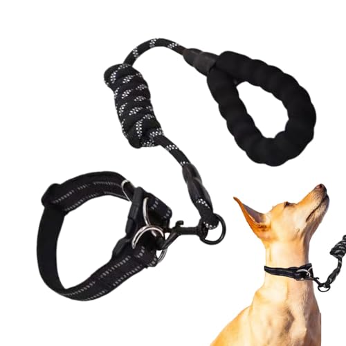 Dubbulon Reflektierendes Hundehalsband, kleines Hundehalsband - Atmungsaktives Halsband für Hunde mit Seil-Set | Reflektierende Design-Nylon-Hundehalsbänder, geeignet für große, mittlere und kleine Dubbulon Reflektierendes Hundehalsband, kleines Hundehalsband - Atmungsaktives Halsband für Hunde mit Seil-Set | Reflektierende Design-Nylon-Hundehalsbänder, geeignet für große, mittlere und kleine von Dubbulon