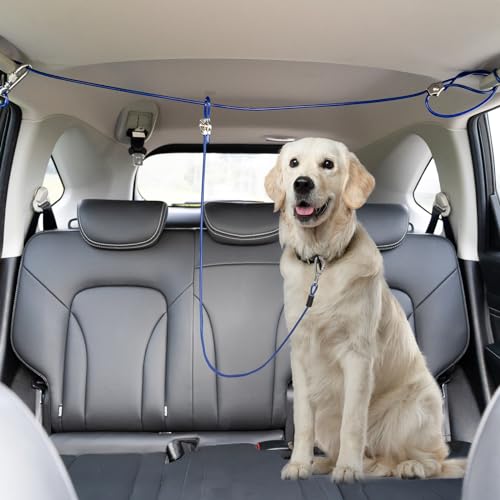 Duckygoo Verstellbares Hunde-Sicherheitsgurt-Geschirr für Auto, kaufest, bis zu 90 kg, Fahrzeug-Hunde-Haltegurt, Auto-Fessel, Hunde-LKW-Barriere zum Festbinden von Hunden, Sicherheitsgeschirr für von Duckygoo