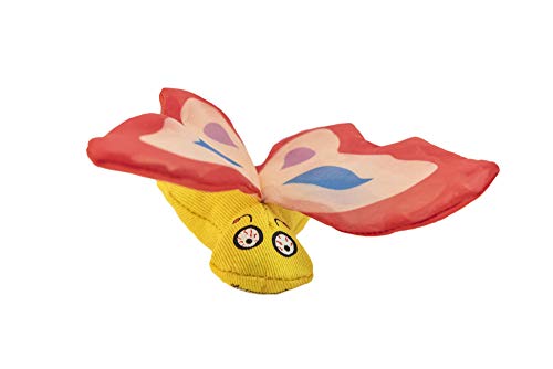 Duckyworld Yeoww Butterfly Red Katzenspielzeug mit Katzenminze, 200 g von YEOWWW