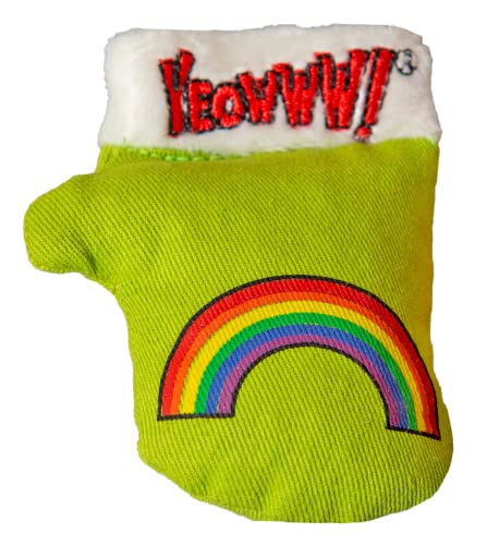 Duckyworld Yeoww Kitten Mitten - Green Katzenspielzeug mit Katzenminze von Duckyworld