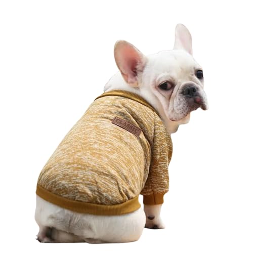 Ducomi Classic - Sweatshirt mit Manschetten und Kissen Weiche Baumwolljacke - In Allen Größen und Verschiedenen Melange - Farben Erhältlich (Mustard, S) von Ducomi