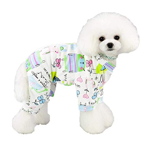 Ducomi Piji Pyjama für Hunde und Hunde, Baumwolle, kleine und mittlere Größe, Pyjama, Katzen, 4 Beine, Kostüm, Halloween, Karneval (Animal, L) von Ducomi