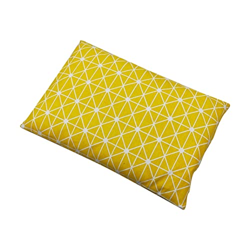 Duendhd Haustierbett-Pad, abnehmbare und waschbare Pad, Hundeunterlage, dickes warmes Pad (Farbe: Gelb, Größe: S) von Duendhd