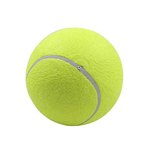 Duendhd Pet Bite Toy 24CM Giant Tennis Ball for Chew Toy Inflatable Tennis Ball Signature Pet Toy Ball Supplies von Duendhd