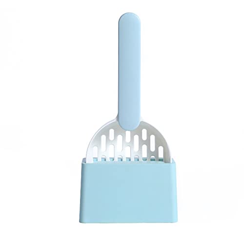 Duendhd Schaufel Kunststoff Kotschaufel mit Pet Cleanning Tool Litter Box Schaufel Blau von Duendhd