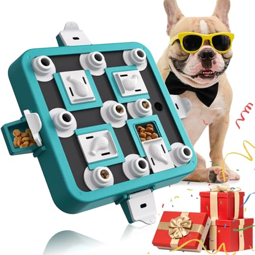 Dufuso Hundespielzeug Intelligenz, Hunde intelligenzspielzeug, Trainieren des Spaßes beim Füttern, Hundeintelligenz verbessern für Hunde Kleine/mittlere/große Hunde - Stufe 3 (schwierig) von Dufuso
