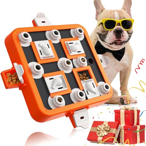 Dufuso Hundespielzeug Intelligenz, Intelligenzspielzeug Hund, Langsam Feeder Intelligenzspielzeug für Hunde Kleine/mittlere/große Hunde - Stufe 3 (schwierig) von Dufuso