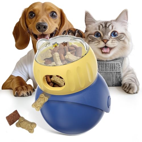Dufuso Tumble Hundespielzeug Intelligenz, Intelligenzspielzeug Für Hunde und Katze Zur Futterausgabe, Slow Feeder Hund Zur Geistigen Beschäftigung & Langsamfütterung, für Kleine, Mittlere Hunde von Dufuso