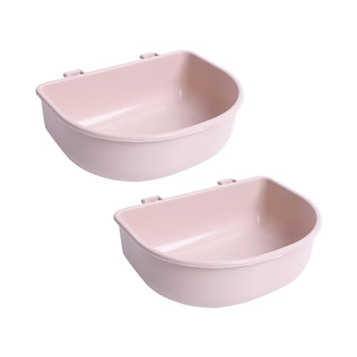 Duiaynke 2 x Hundenäpfe für Drahtkäfige oder Kisten, Mehrzweck-Haustier-Tragetasche, Wasser-Futterschale für Kätzchen, Chinchillas, Rosa Duiaynke 2 x Hundenäpfe für Drahtkäfige oder Kisten, Mehrzweck-Haustier-Tragetasche, Wasser-Futterschale für Kätzchen, Chinchillas, Rosa von Duiaynke