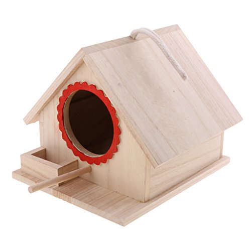 Duiaynke 20 x 23 x 18 cm hängende Futterstation aus Holz für Vogelhäuser Duiaynke 20 x 23 x 18 cm hängende Futterstation aus Holz für Vogelhäuser von Duiaynke