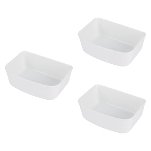 Duiaynke 3 Stück Hundenäpfe Haustierkäfig Hängende Näpfe Essen Praktisch Stabil für Drahtkäfige oder Kisten Futterschale für Kaninchen, Vögel, Haustiere (Weiß) von Duiaynke