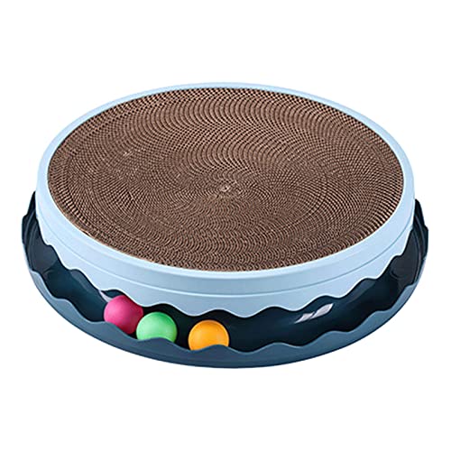 Duiaynke 44 cm Katzenkratzballbahn Karton Kratzunterlage Rund Spielzeug Kratzmatte für Boden Duiaynke 44 cm Katzenkratzballbahn Karton Kratzunterlage Rund Spielzeug Kratzmatte für Boden von Duiaynke