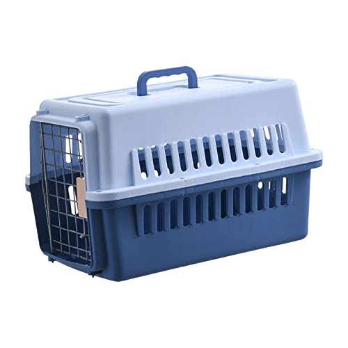 Duiaynke Hunde-Reisehütte, Haustierbedarf, Tier-Transportbox, harte Seiten, atmungsaktiver Käfig für Katzen, Outdoor (blau) von Duiaynke