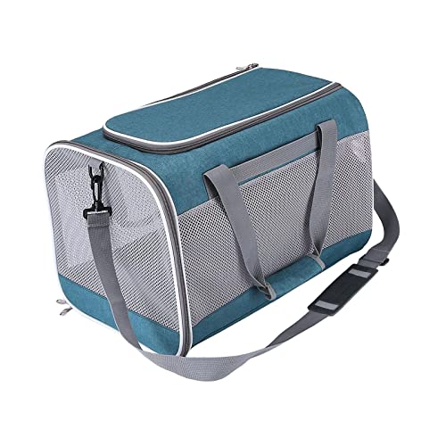 Duiaynke Hundetragetasche, tragbar, Reißverschluss, weiche Tasche, Handtasche, Reisetasche für kleine Hunde und Katzen, Grün von Duiaynke
