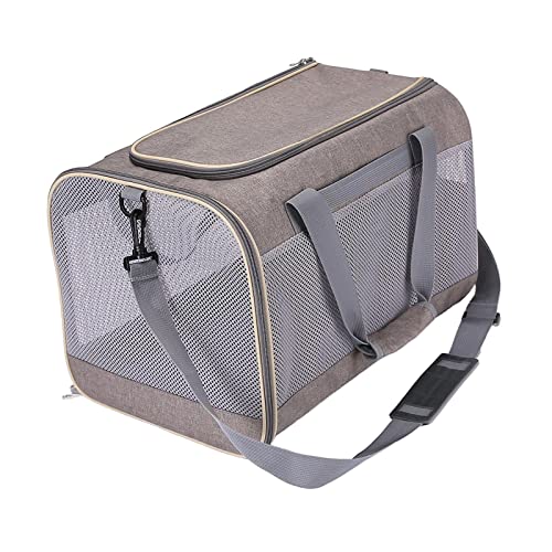 Duiaynke Hundetragetasche, tragbar, Reißverschluss, weiche Tasche, Handtasche, Reisetasche für kleine Hunde und Katzen, Khaki Duiaynke Hundetragetasche, tragbar, Reißverschluss, weiche Tasche, Handtasche, Reisetasche für kleine Hunde und Katzen, Khaki von Duiaynke