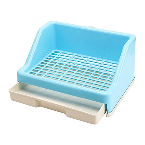 Duiaynke Kaninchentoilette, Haustier-Toilettenkäfig mit Schublade, Ecktöpfchen für Chinchilla, Kaninchen, Meerschweinchen, Blau Duiaynke Kaninchentoilette, Haustier-Toilettenkäfig mit Schublade, Ecktöpfchen für Chinchilla, Kaninchen, Meerschweinchen, Blau von Duiaynke