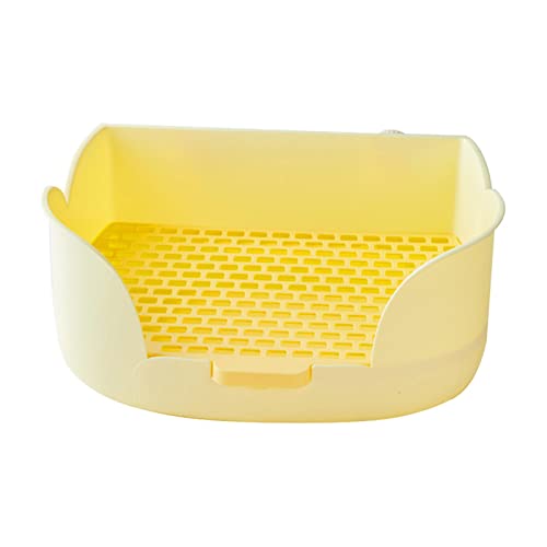 Duiaynke Kaninchentoilette, Töpfchentrainer, Haustierpfanne, leicht zu reinigen, Haustier-Toiletten für Kaninchen, Frettchen, Indoor-Katzen, Gelb Duiaynke Kaninchentoilette, Töpfchentrainer, Haustierpfanne, leicht zu reinigen, Haustier-Toiletten für Kaninchen, Frettchen, Indoor-Katzen, Gelb von Duiaynke