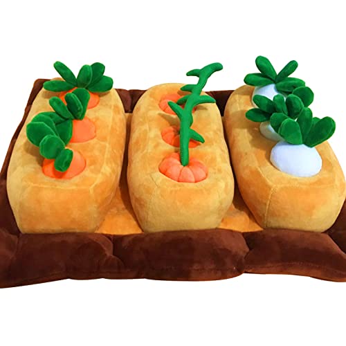 Duiaynke Karotten-Plüschfigur für Kinder, entspannend, lustiges Kauspielzeug für Hunde, Gemüse, für Schlafzimmer, Haustiertraining, Orange von Duiaynke