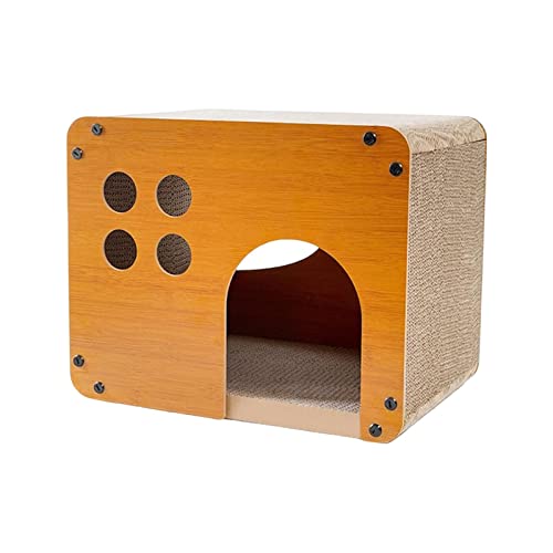 Duiaynke Katzenhaus Wellpappe Katzenkratzbrett Katzenholz Haus Schlafbett für kleine mittelgroße Kätzchen Duiaynke Katzenhaus Wellpappe Katzenkratzbrett Katzenholz Haus Schlafbett für kleine mittelgroße Kätzchen von Duiaynke