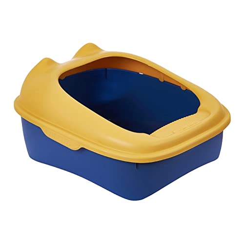 Duiaynke Katzentoilette, Haustiertoilette, spritzwassergeschützt, halbgeschlossen, für Kätzchen, Töpfchen, Kätzchen, Katzentoilette, Katzentoilette für den Innenbereich, Gelb Duiaynke Katzentoilette, Haustiertoilette, spritzwassergeschützt, halbgeschlossen, für Kätzchen, Töpfchen, Kätzchen, Katzentoilette, Katzentoilette für den Innenbereich, Gelb von Duiaynke