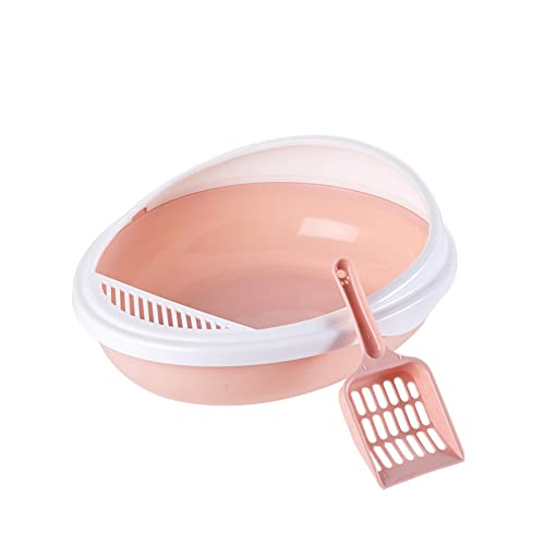 Duiaynke Katzentoilette mit Schaufel Katzentoilette Offene Katzentoilette Kitty Katzentoilette Kätzchen Katzentoilette Kätzchen Katzentoilette (Rosa) von Duiaynke