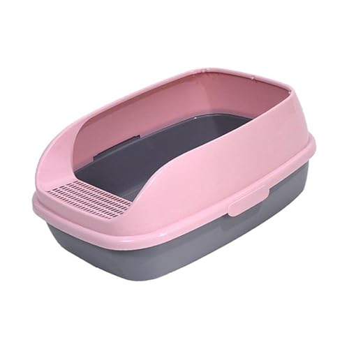 Duiaynke Katzentoilette mit offenem Oberteil, Haustierbedarf, Katzentoilette, halbgeschlossene Katzentoilette, langlebig, Rosa Duiaynke Katzentoilette mit offenem Oberteil, Haustierbedarf, Katzentoilette, halbgeschlossene Katzentoilette, langlebig, Rosa von Duiaynke