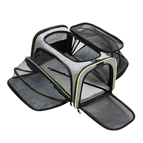 Duiaynke Katzentragetasche, erweiterbar, weiche Seiten, Reisetasche, Handtasche, Tragetasche, atmungsaktiv, Käfig für kleine Tiere Duiaynke Katzentragetasche, erweiterbar, weiche Seiten, Reisetasche, Handtasche, Tragetasche, atmungsaktiv, Käfig für kleine Tiere von Duiaynke