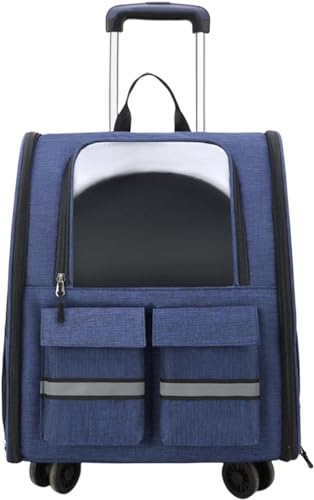 Duiaynke Katzentrolley, Rucksack, Haustier-Tragetasche, Tragetasche für Hunde, kleine Katzen, Reisen, Camping, Blau Duiaynke Katzentrolley, Rucksack, Haustier-Tragetasche, Tragetasche für Hunde, kleine Katzen, Reisen, Camping, Blau von Duiaynke