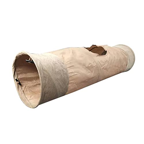 Duiaynke Katzentunnel, Haustier-Tunnelrohr, Katzenspielzeug, zusammenklappbar, interaktives Spielzeug, Katzenhausbett mit Bällen für Katze, Kätzchen, Kaninchen, Weizenfarbe Duiaynke Katzentunnel, Haustier-Tunnelrohr, Katzenspielzeug, zusammenklappbar, interaktives Spielzeug, Katzenhausbett mit Bällen für Katze, Kätzchen, Kaninchen, Weizenfarbe von Duiaynke