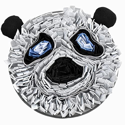 Duiaynke Pet Snuffle Pad für Hunde, interaktives Futterspiel, fördert die Futtersuche für Katzen und Hunde, Spender für den Innenbereich (Weiß Grau) von Duiaynke