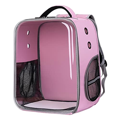 Duiaynke Tragbare Katzentragetasche, langlebig, bequem, Aufbewahrungskoffer mit Lüftungsschlitzen, Katzentragerrucksack für draußen, Rosa Duiaynke Tragbare Katzentragetasche, langlebig, bequem, Aufbewahrungskoffer mit Lüftungsschlitzen, Katzentragerrucksack für draußen, Rosa von Duiaynke