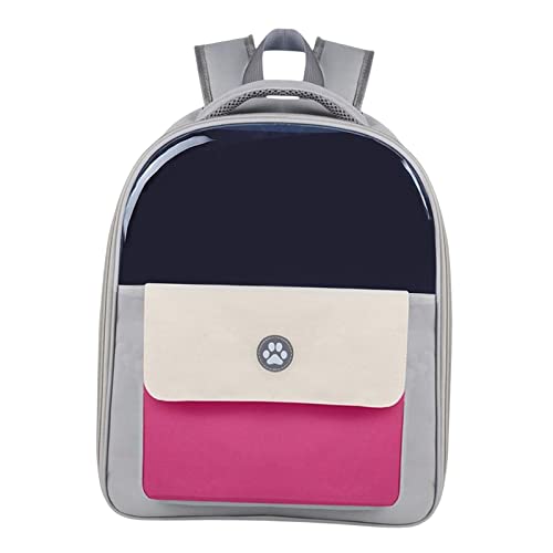 Duiaynke Tragetasche, Rucksack, transparentes Fenster mit Taschen, leicht, für Outdoor-Walking, Belüftung, Rosenrot Duiaynke Tragetasche, Rucksack, transparentes Fenster mit Taschen, leicht, für Outdoor-Walking, Belüftung, Rosenrot von Duiaynke