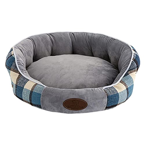 Duiaynke Waschbares Gitterbett für Katzen und Hunde, langlebig, warm, Haustierprodukte, Kreativität, Winter, groß, wasserabweisend, Bodengitter für Sofa, drinnen (blau) von Duiaynke