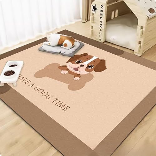 Duidy Hund Katze Bett Matte, Haustier Decke für kleine Hunde Blatt Katze Bett Weiche Flache Haustier Kissen Bettwäsche Welpen Decke (100 * 120cm,Dog Bone) von Duidy