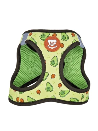 DUKIER - Hundegeschirr, Weste gegen Verletzung Body, verstellbar und robust für Haustiere, aus atmungsaktivem Netz, Zubehör für Haustiere mit Klettverschluss und doppeltem Verschluss, Avocado-Design DUKIER - Hundegeschirr, Weste gegen Verletzung Body, verstellbar und robust für Haustiere, aus atmungsaktivem Netz, Zubehör für Haustiere mit Klettverschluss und doppeltem Verschluss, Avocado-Design von Dukier