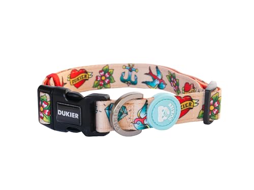 DUKIER - Hundehalsband, verstellbar, Haustierzubehör aus Neopren, strapazierfähig, Tattoo-Design, Größe L DUKIER - Hundehalsband, verstellbar, Haustierzubehör aus Neopren, strapazierfähig, Tattoo-Design, Größe L von Dukier