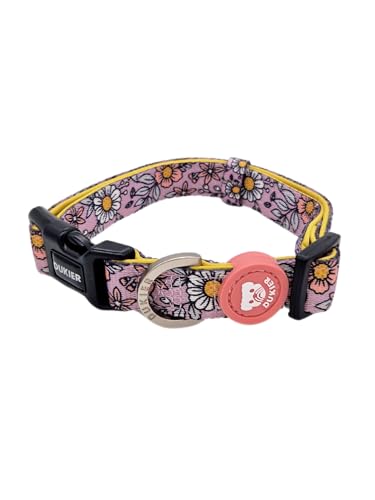 DUKIER - Hundehalsband, verstellbar und anpassbar, Zubehör für Haustiere aus Neopren, strapazierfähig, Design Flower Power, Größe L DUKIER - Hundehalsband, verstellbar und anpassbar, Zubehör für Haustiere aus Neopren, strapazierfähig, Design Flower Power, Größe L von Dukier