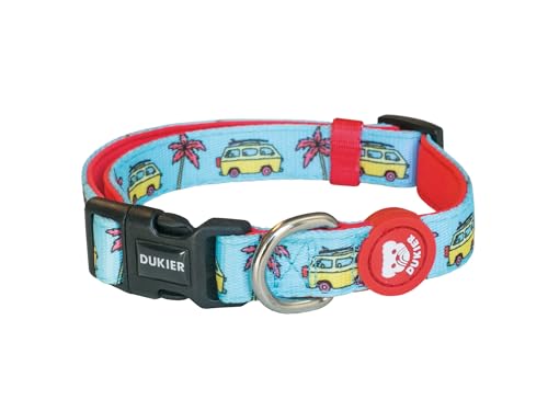 DUKIER - Hundehalsband, verstellbar und verstellbar, Neopren-Haustierzubehör, robust, California, Größe M DUKIER - Hundehalsband, verstellbar und verstellbar, Neopren-Haustierzubehör, robust, California, Größe M von Dukier