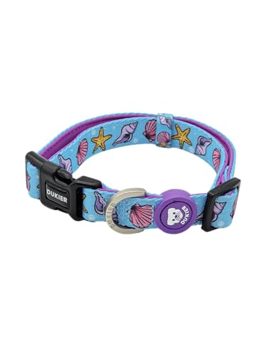 DUKIER - Hundehalsband, verstellbar und verstellbar, Neopren-Haustierzubehör, robust, Mermaid, Größe L DUKIER - Hundehalsband, verstellbar und verstellbar, Neopren-Haustierzubehör, robust, Mermaid, Größe L von Dukier