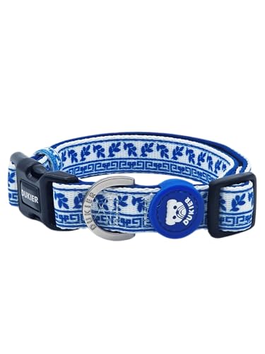 DUKIER - Hundehalsband, verstellbar und verstellbar, Zubehör für Tiere aus Neopren, strapazierfähig, Design Greece, Größe L von Dukier