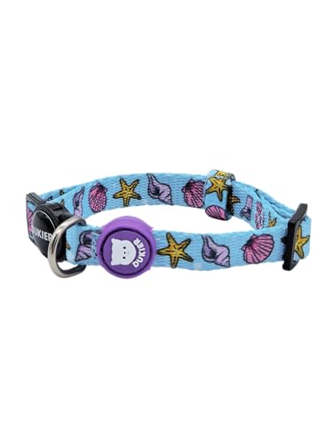 DUKIER - Katzenhalsband, verstellbar und verstellbar, robustes Haustierzubehör mit Sicherheitsverschluss, Meerjungfrauen-Design, Einheitsgröße (17 – 29 cm) von Dukier