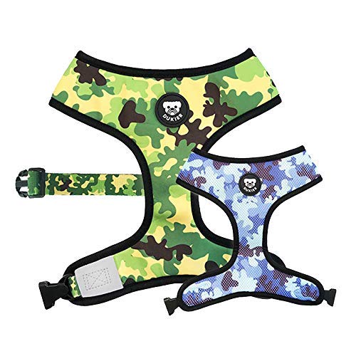 DUKIER - Wendegeschirr für Hunde, atmungsaktiv und reflektierend, Neopren und Mesh, verstellbar, Camo Design, Größe L DUKIER - Wendegeschirr für Hunde, atmungsaktiv und reflektierend, Neopren und Mesh, verstellbar, Camo Design, Größe L von Dukier