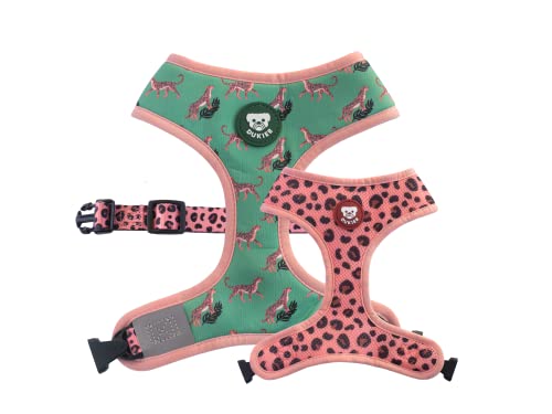 DUKIER - Wendegeschirr für Hunde, atmungsaktiv und reflektierend, Neopren und Mesh, verstellbar, Leopard Design, Größe L DUKIER - Wendegeschirr für Hunde, atmungsaktiv und reflektierend, Neopren und Mesh, verstellbar, Leopard Design, Größe L von Dukier