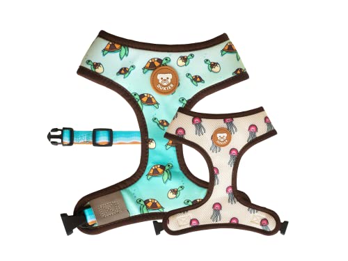 DUKIER - Wendegeschirr für Hunde, atmungsaktiv und reflektierend, Neopren und Mesh, verstellbar, Turtle Design, Größe M DUKIER - Wendegeschirr für Hunde, atmungsaktiv und reflektierend, Neopren und Mesh, verstellbar, Turtle Design, Größe M von Dukier
