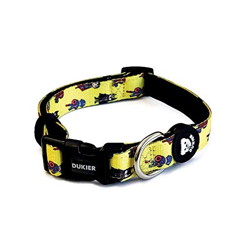 Dukier - Bedrucktes Hundehalsband (Superdog, S) von Dukier