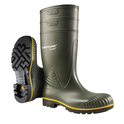 Dunlop B440631 ACIFORT KNIE GROEN 43, Unisex-Erwachsene Langschaft Gummistiefel, Grün (Grün(Groen) 08), 43 EU von DUNLOP