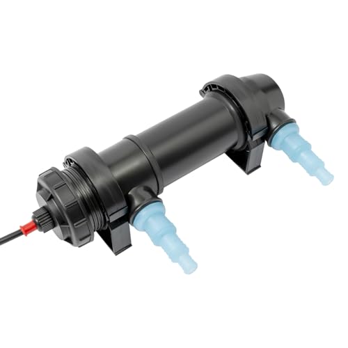 Duoruameng Aquarium UV Sterilisator Licht Sterilisationslampe Teichklärer 600 l/h Wasserkläre mit UV-Lampe (18 Watt) von Duoruameng