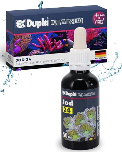 Dupla Marin Jod 24 I 50 ml I essentielles Spurenelement für Meerwasseraquarien I Wasserzusatz für die Korallenzucht I Liquid zur Nährstoffversorgung von Korallen, Krebstieren, Algen und Fischen von Dupla Marin