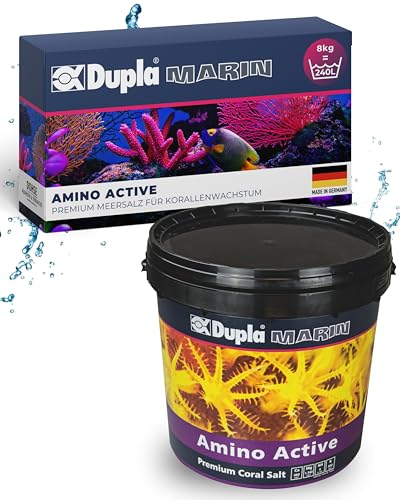 Dupla Marin Premium Coral Salt Amino Active I 8 kg I Meersalz mit spezieller Aminosäurenkonzentration für Riffaquarien I Aquariensalz für leichte Korallenpflege I chelat- und nitratfrei von Dupla Marin