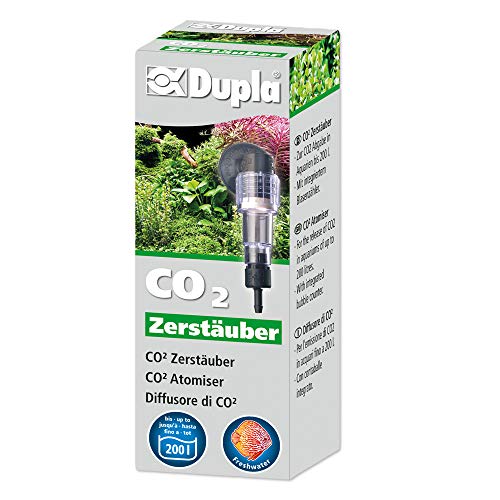 DUPLA CO2 Zerstäuber I Integrierter Blasenzähler und Rückschlagventil I Für Aquarien bis 250 Liter von Dupla
